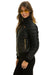 WOMEN'S SUNBURST JACKET - GLOSSY BLACK Jacket Aviator Nation 