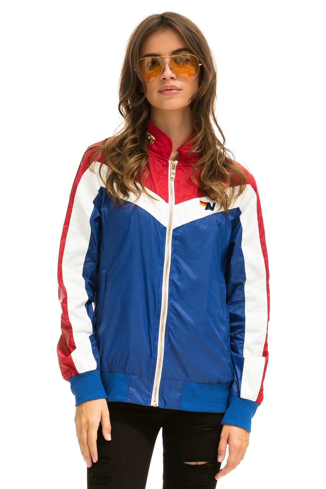 WOMEN&#39;S WINDBREAKER JACKET - CLASSIC USA Jacket Aviator Nation 