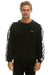 ZEBRA STRIPE RELAXED FIT CREW SWEATSHIRT - BLACK // ZEBRA Sweatshirt Aviator Nation 